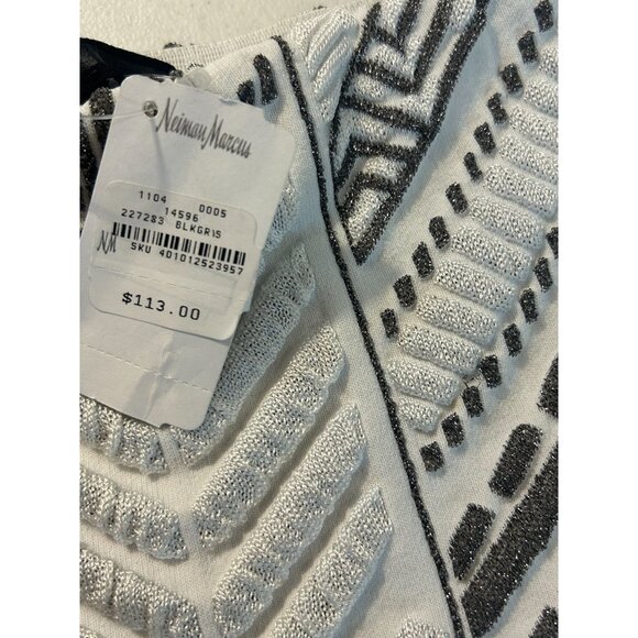 Neiman Marcus RVN Modern Patterned Knit Flared Skirt NWT Size Small - Picture 5 of 5